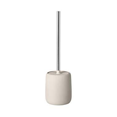 Blomus Sono Toilet Brush Ceramic Plastic Silicone Moonbeam Height 39 cm Diameter 11 cm