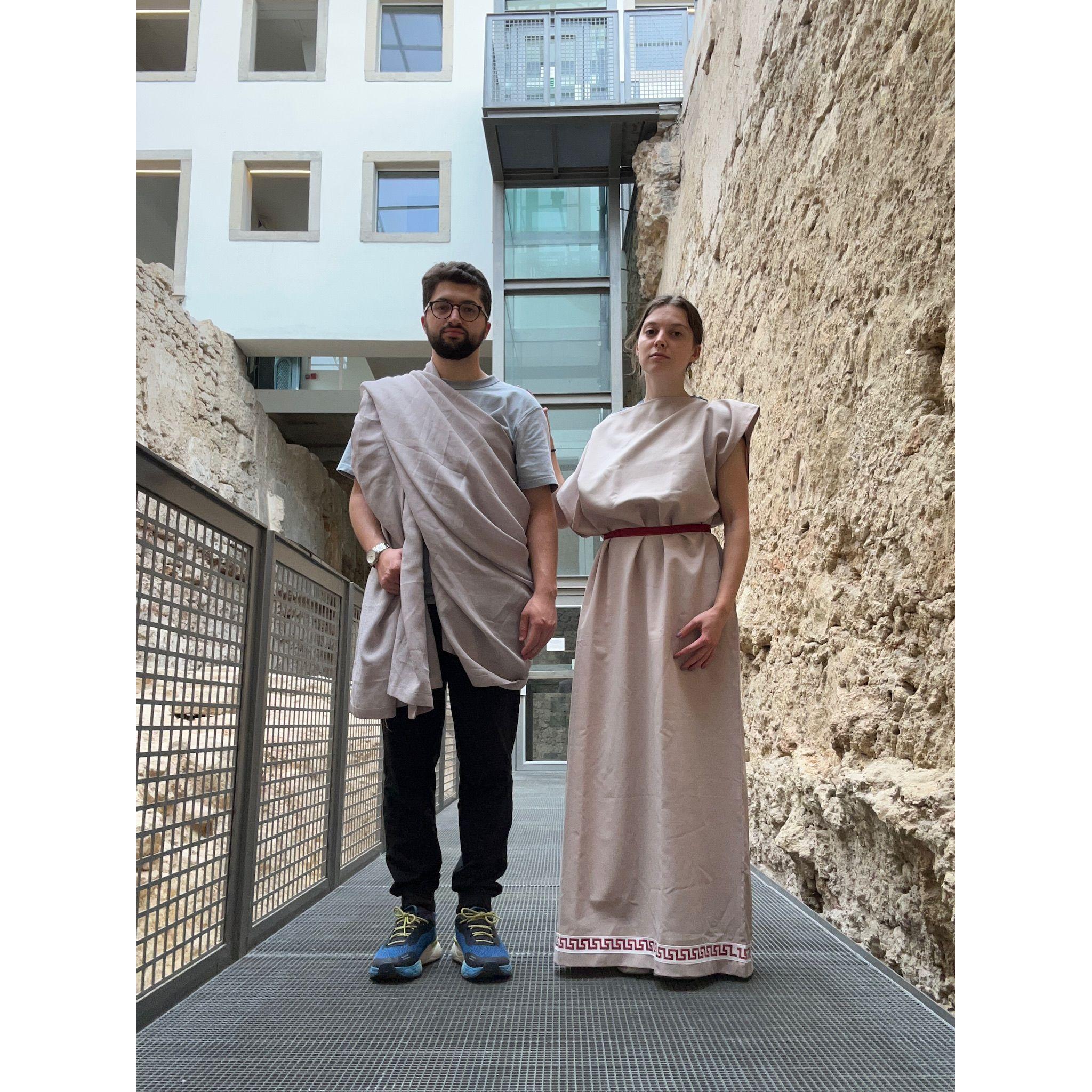 These Roman ruins in Lisbon had togas to help us really get into the headspace of the ancient Romans