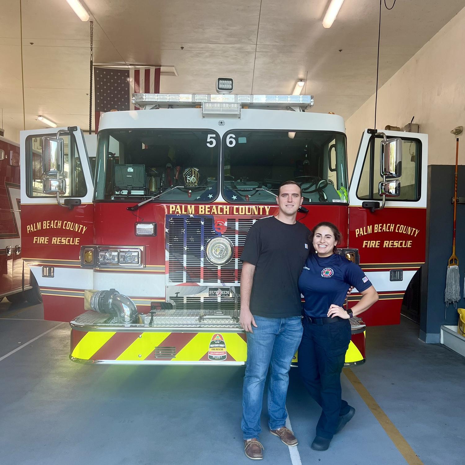 Nadine finishes her probationary year at the fire department. 

February 2022