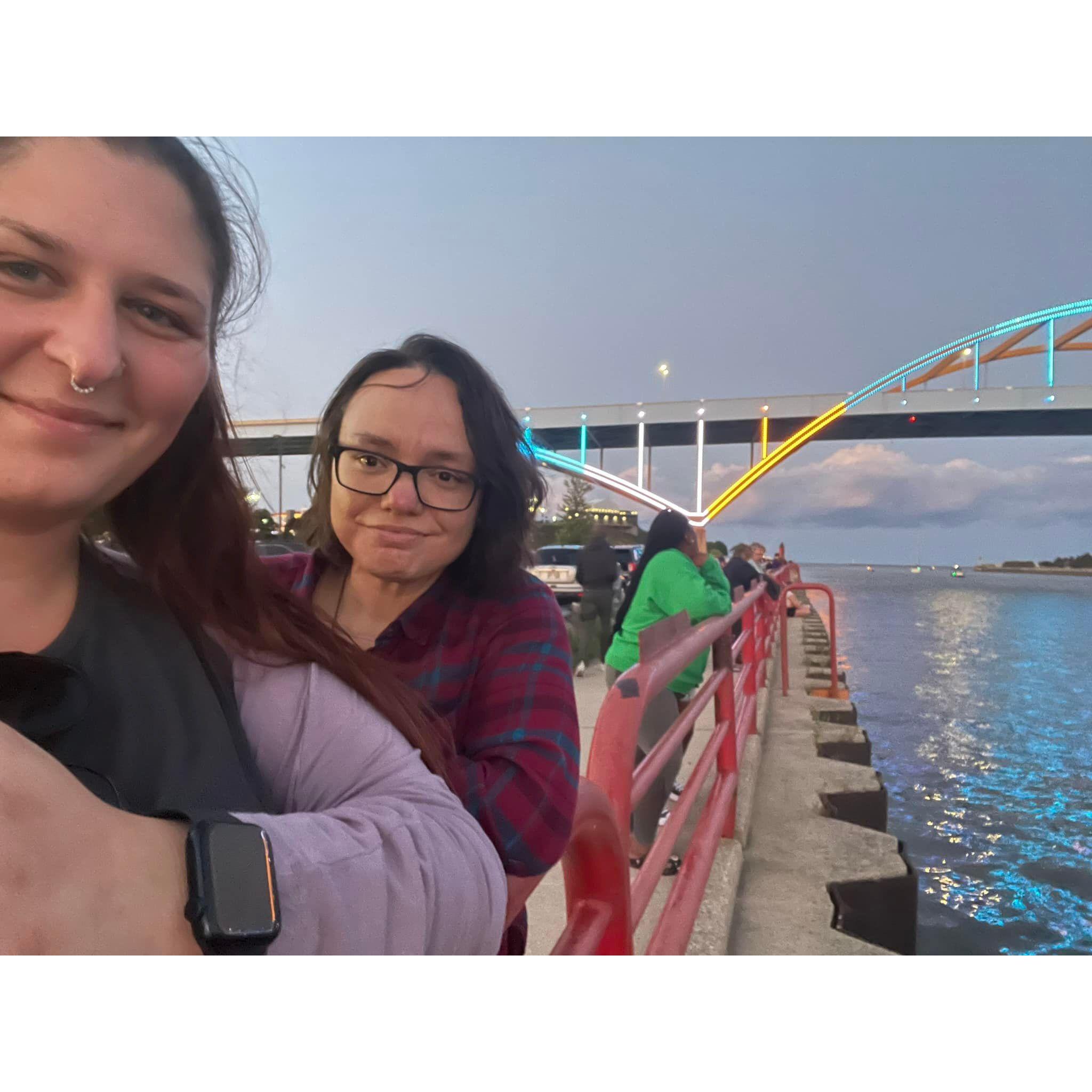 Spent time adventuring around Milwaukee and doing random things like the Hoan-coming