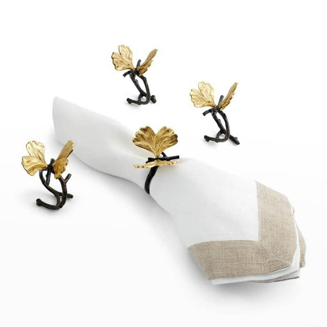Michael Aram Butterfly Ginkgo Napkin Rings, Set of 4
