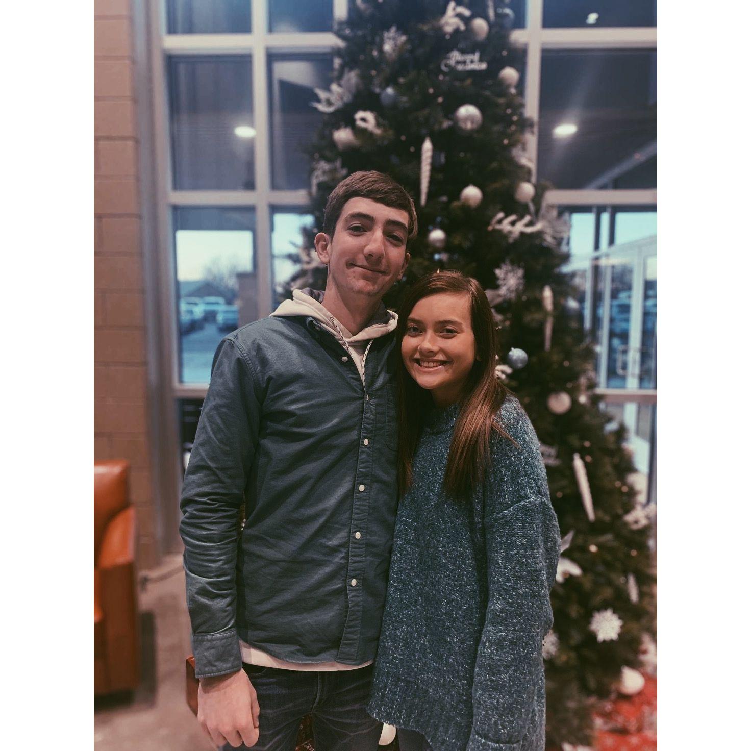 Christmas Eve during our senior year of high school.
