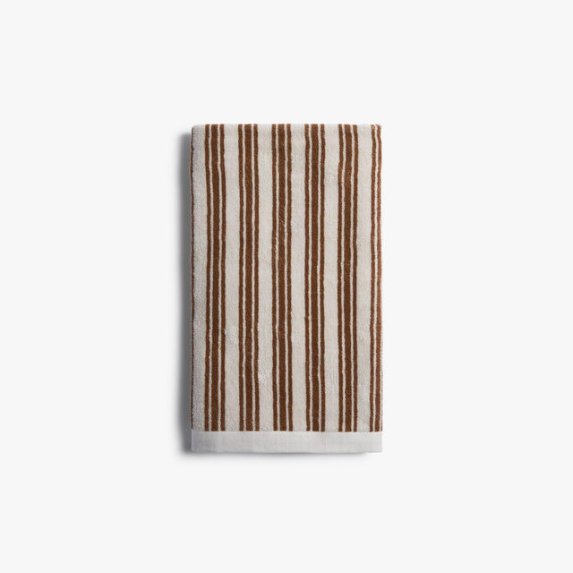 Striped Supersoft Bath Towel Parchment & Pecan - Parachute for Target