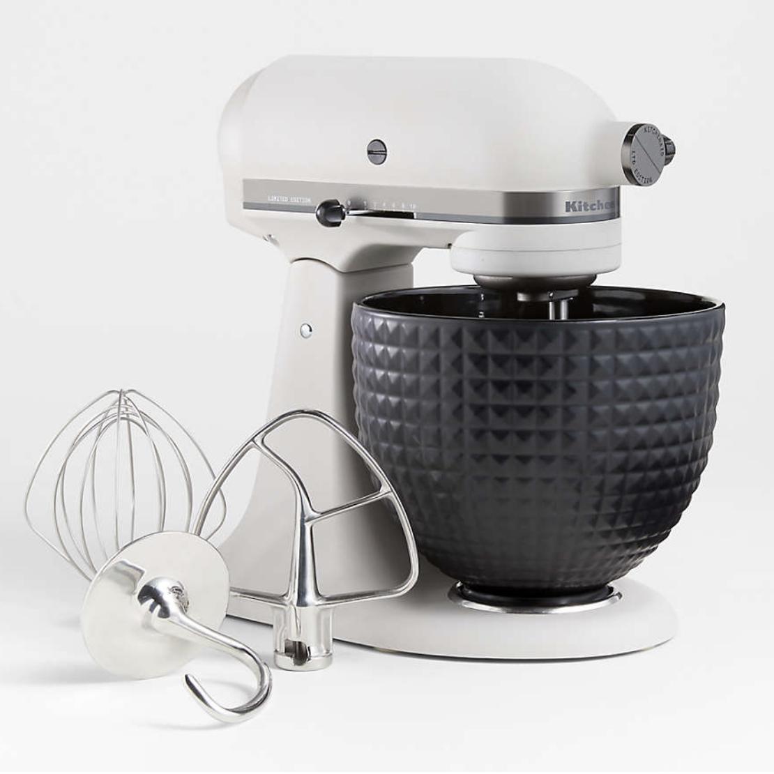 KitchenAid ® Artisan ® Series Limited-Edition Light & Shadow 5-Quart Tilt-Head Stand Mixer with Black Ceramic Bowl