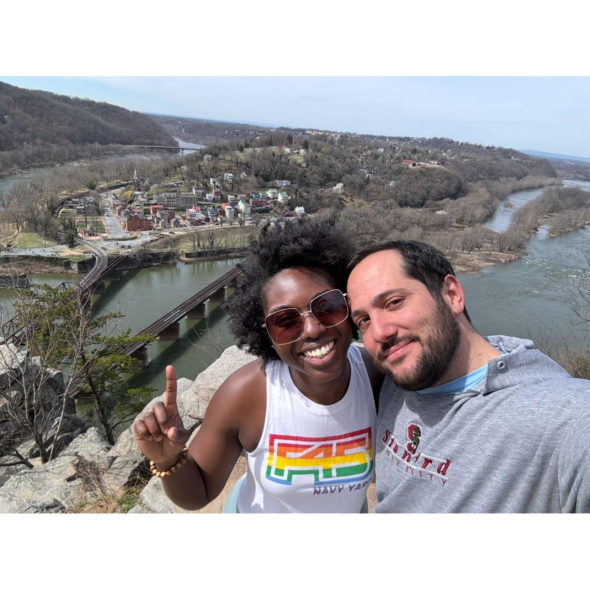 March 2025: Celebrating Jay's birthday in Harpers Ferry, WVA