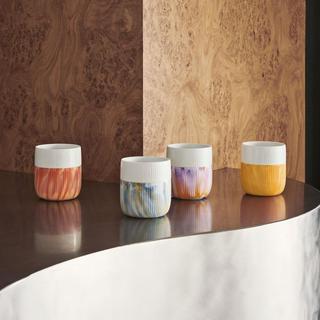 Fluted Contrast Marble Mug