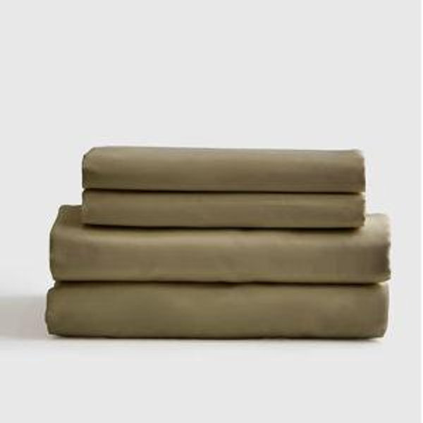 Luxury Organic Sateen Sheet Set in 'Aloe' (King)