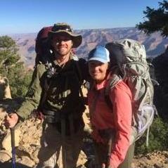 Our backpacking trip at the Grand Canyon when we first started dating!
