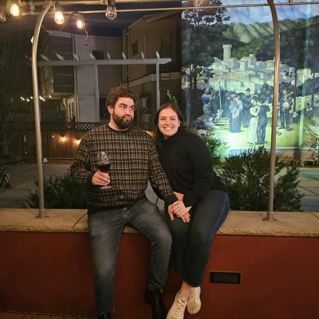 The night of our engagement! Alex never stopped crying