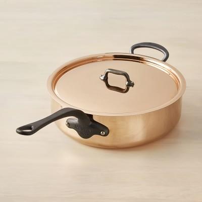 Mauviel M250C Copper Sauté Pan with Lid