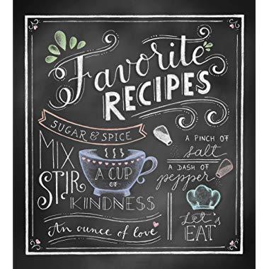 Deluxe Recipe Binder - Favorite Recipes (Chalkboard)