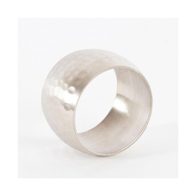 Saro Lifestyle Round Shape Napkin Ring, Set of 4