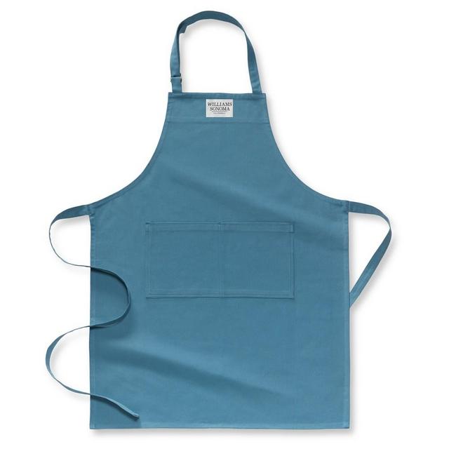 Williams Sonoma Logo Solid Apron, French Blue