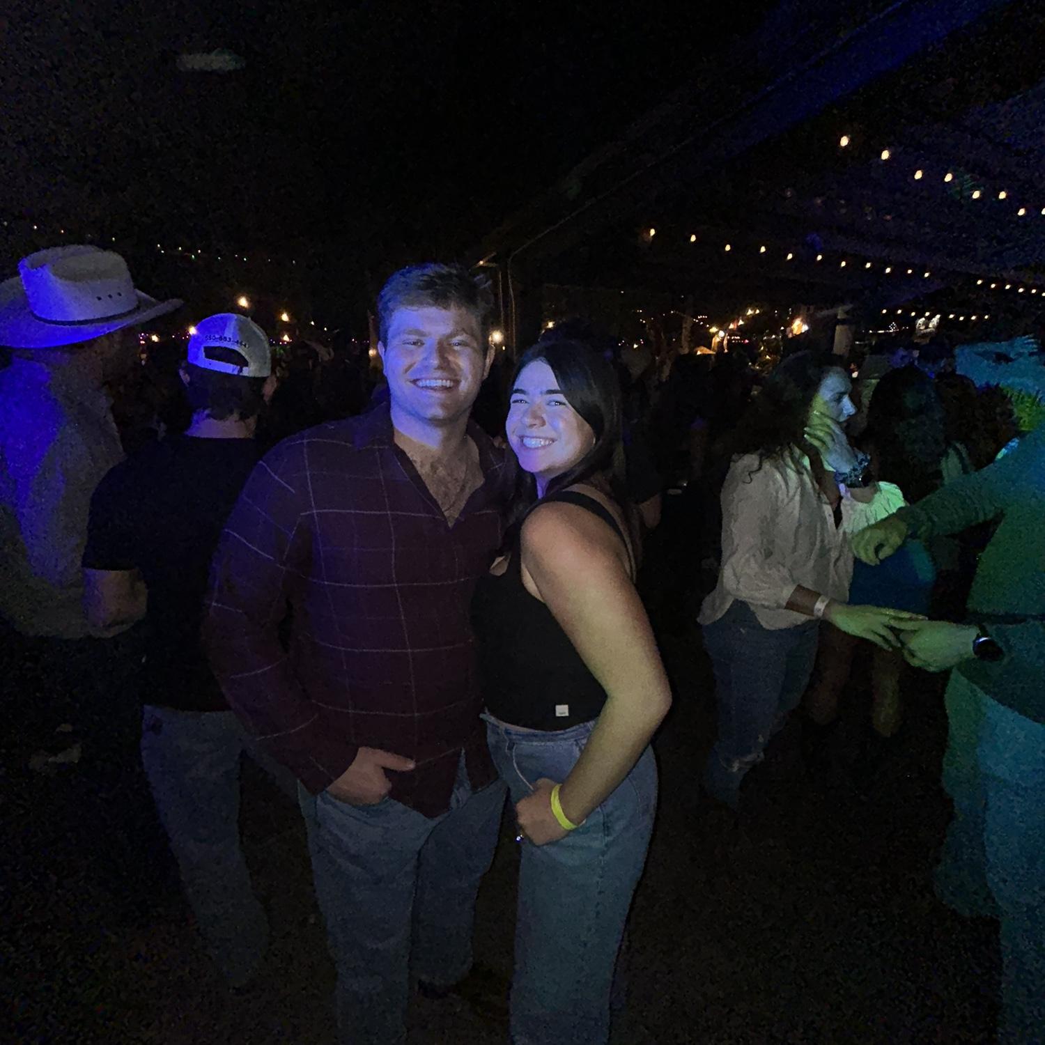 Line dancing and watching bull riding at the Buffalo Chip!