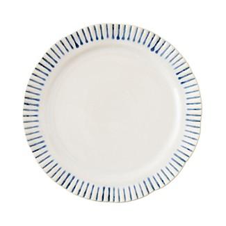 JuliskaSitio Stripe Stripe Indigo Dessert/Salad Plate