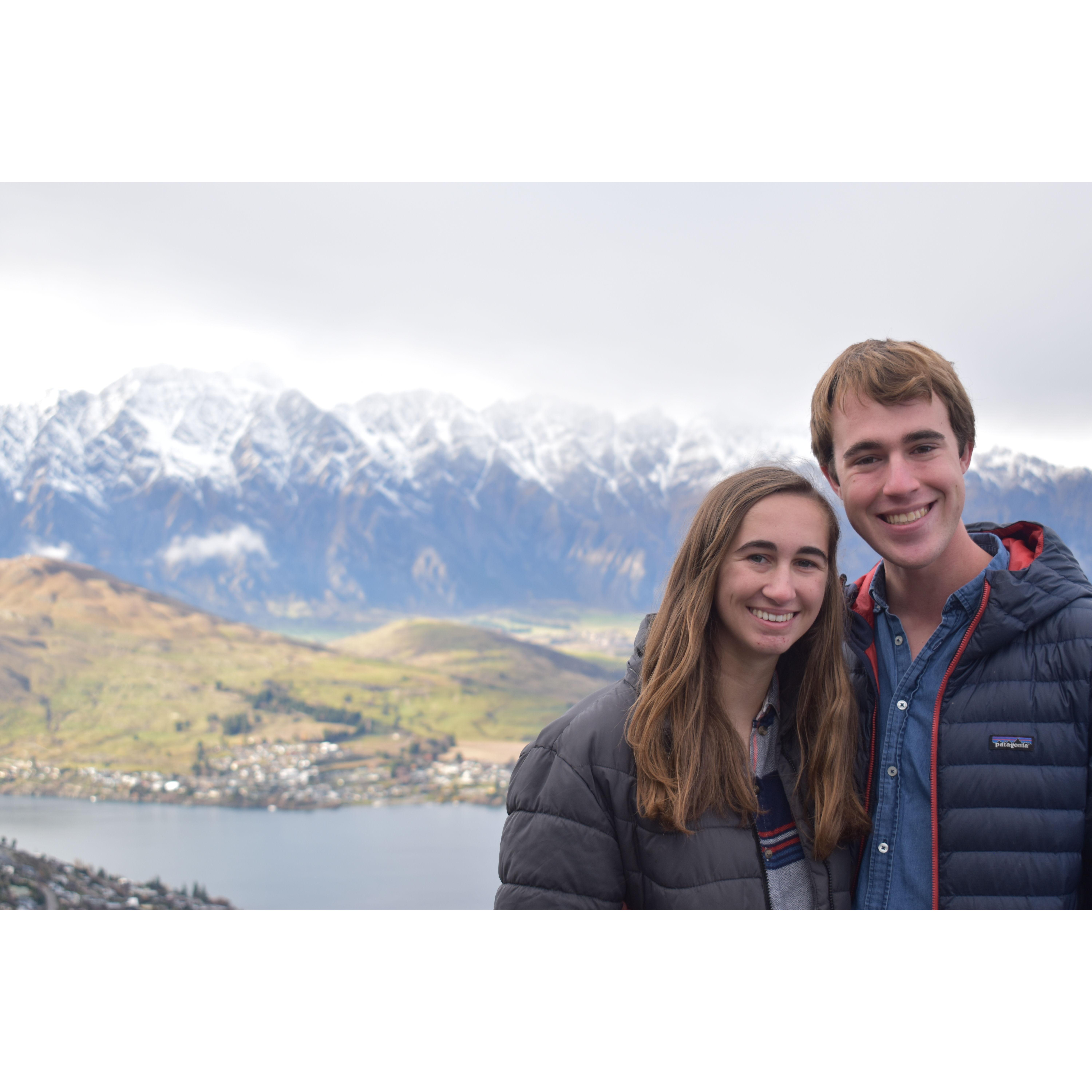 Queenstown, NZ at the end of our exchange program
