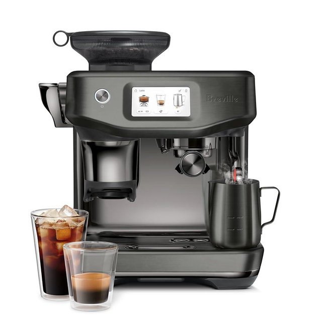 Breville Barista Touch Impress with Cold Extraction Espresso Machine BES881NRE, Metallics, Noir