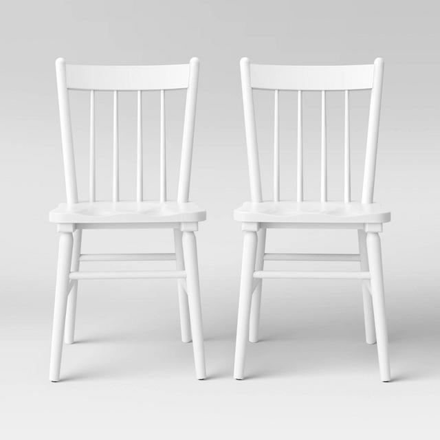 Set of 2 Hassell Wood Dining Chair White - Threshold™
