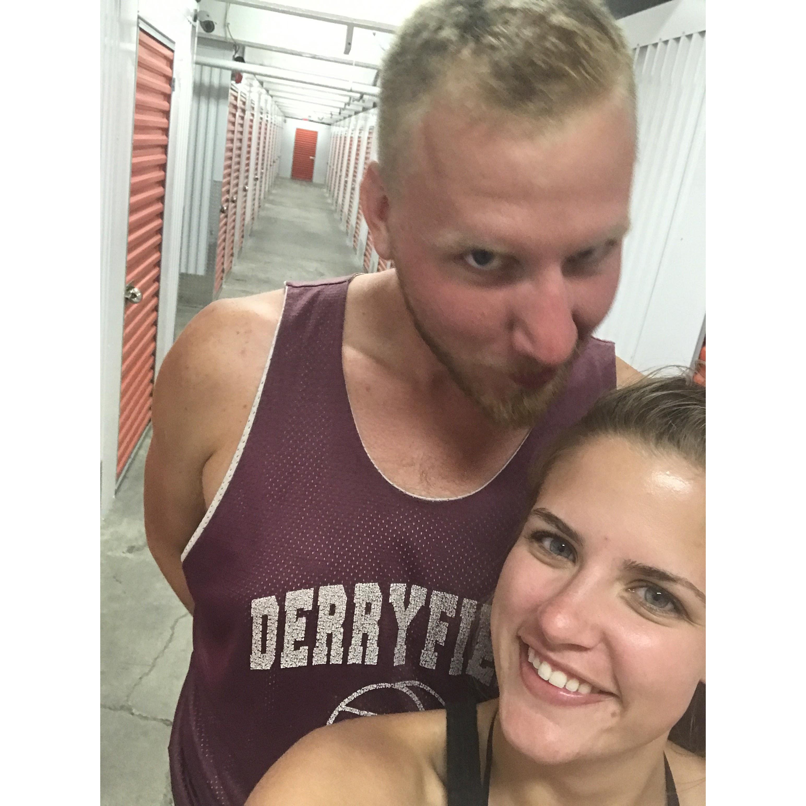 Our second date was a trip to Nat's storage unit!