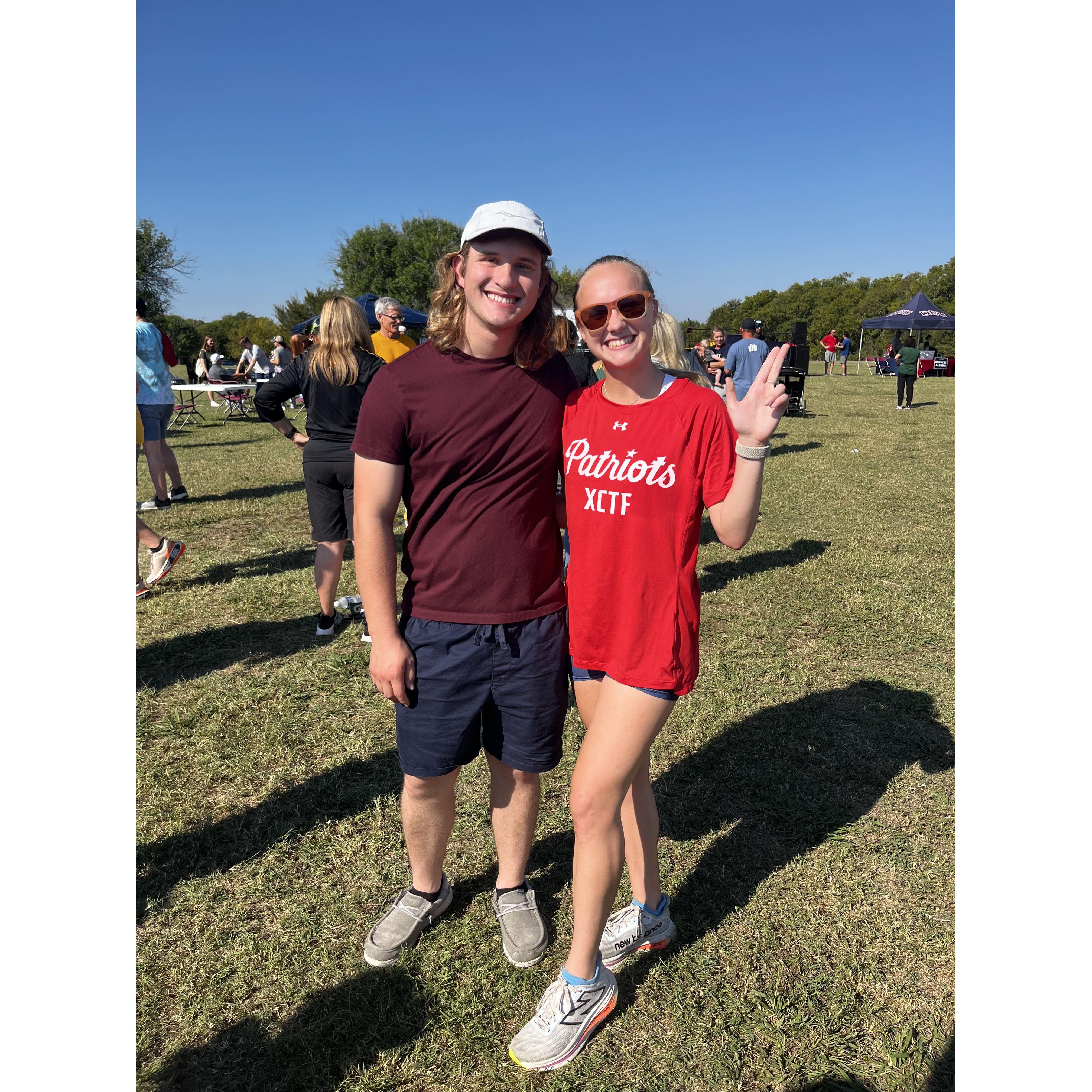 Tristan is the best XC cheerer around, he has 6 years experience.
