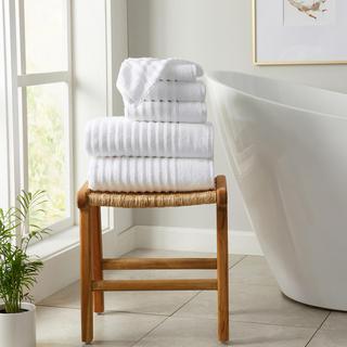 Karina 6-Piece Combed Cotton Bath Towel Set