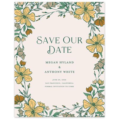 Multi-Colored Wedding Digital Save the Date - Leighton Portrait