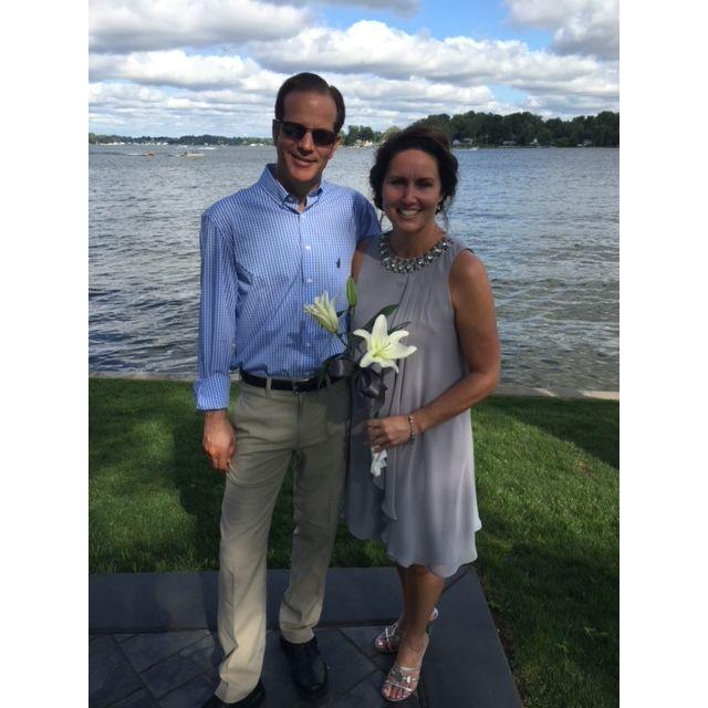 At Kelli and Chris' wedding.