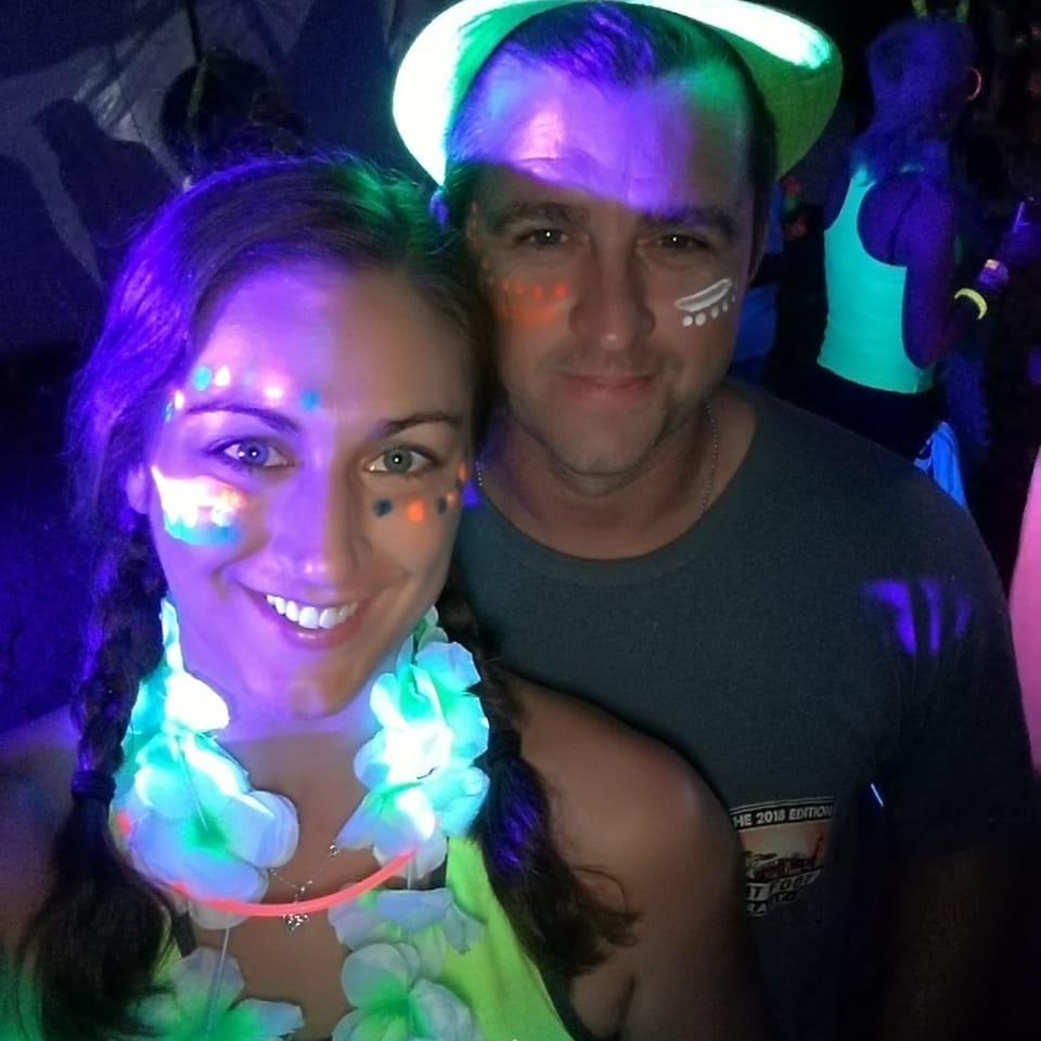 Neon party on the shores of Lake Malawi