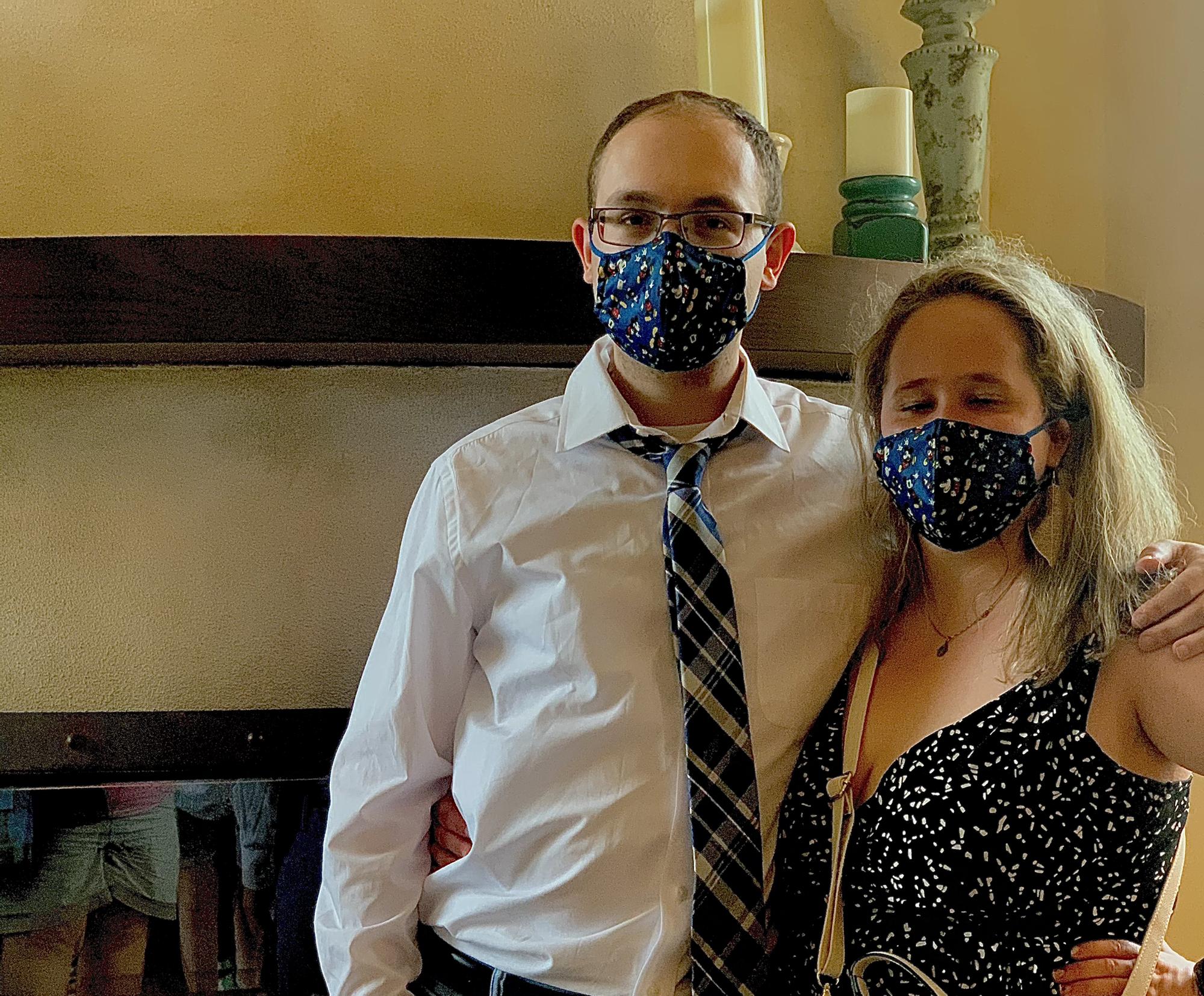 Disney trip! Fancy date night! With matching masks 😚