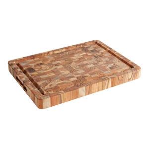 Teakhaus End Grain Wood Reversible Trencher Butcher Block - World Market