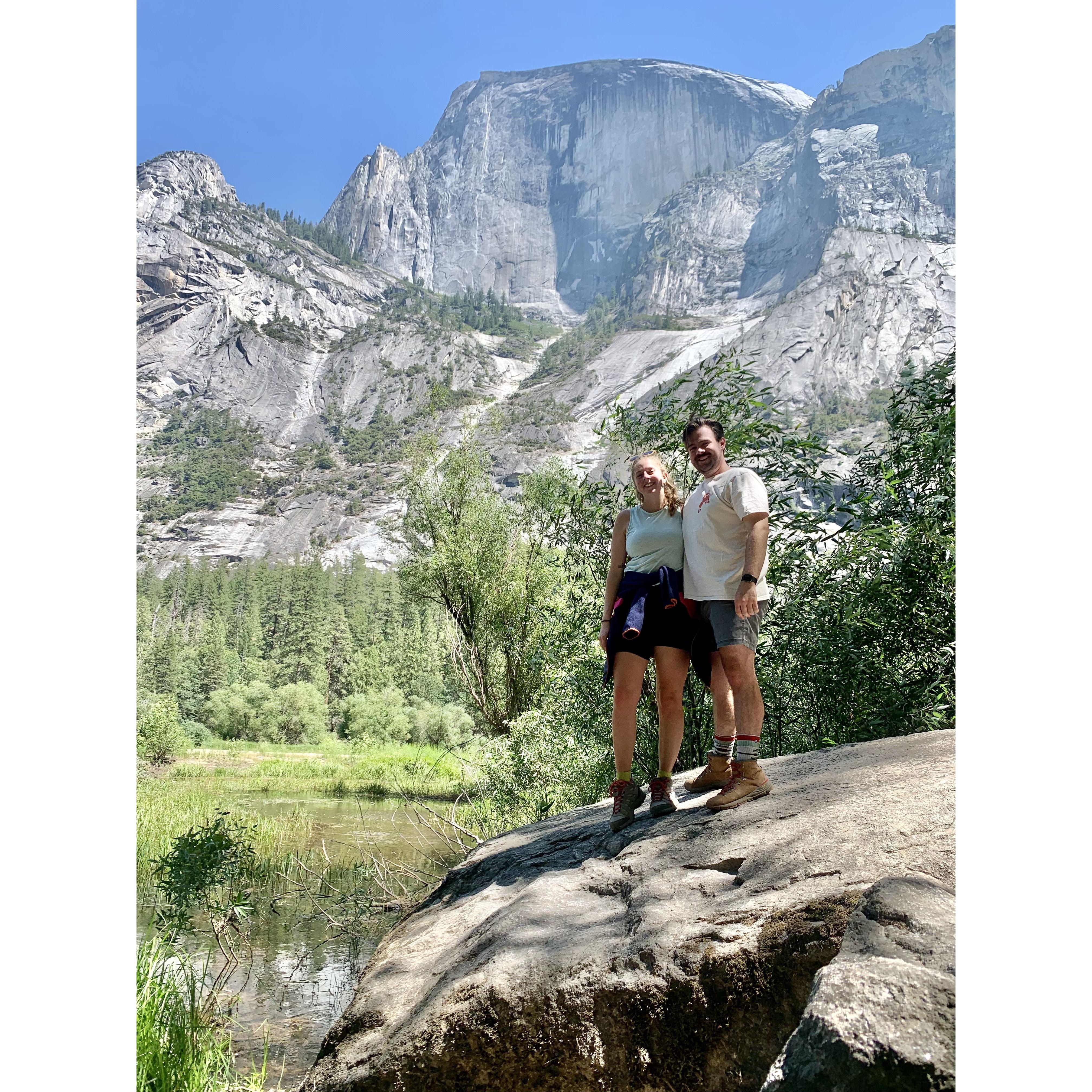 We took a trip with Robyn's family to Mammoth and Yosemite in California in the summer of 2023. Max loved all the big rocks.