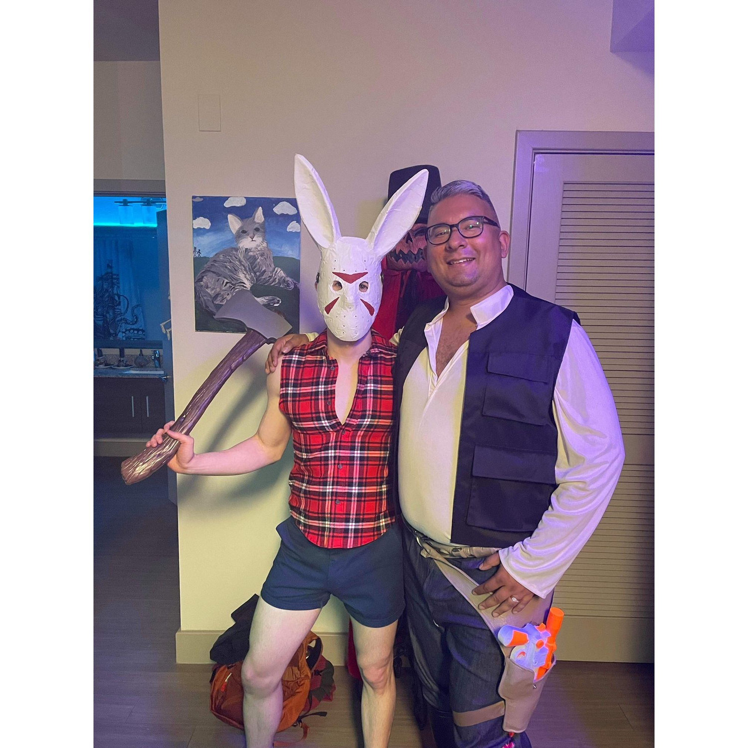 Halloween 2021 with the Bunny Man & Han Solo