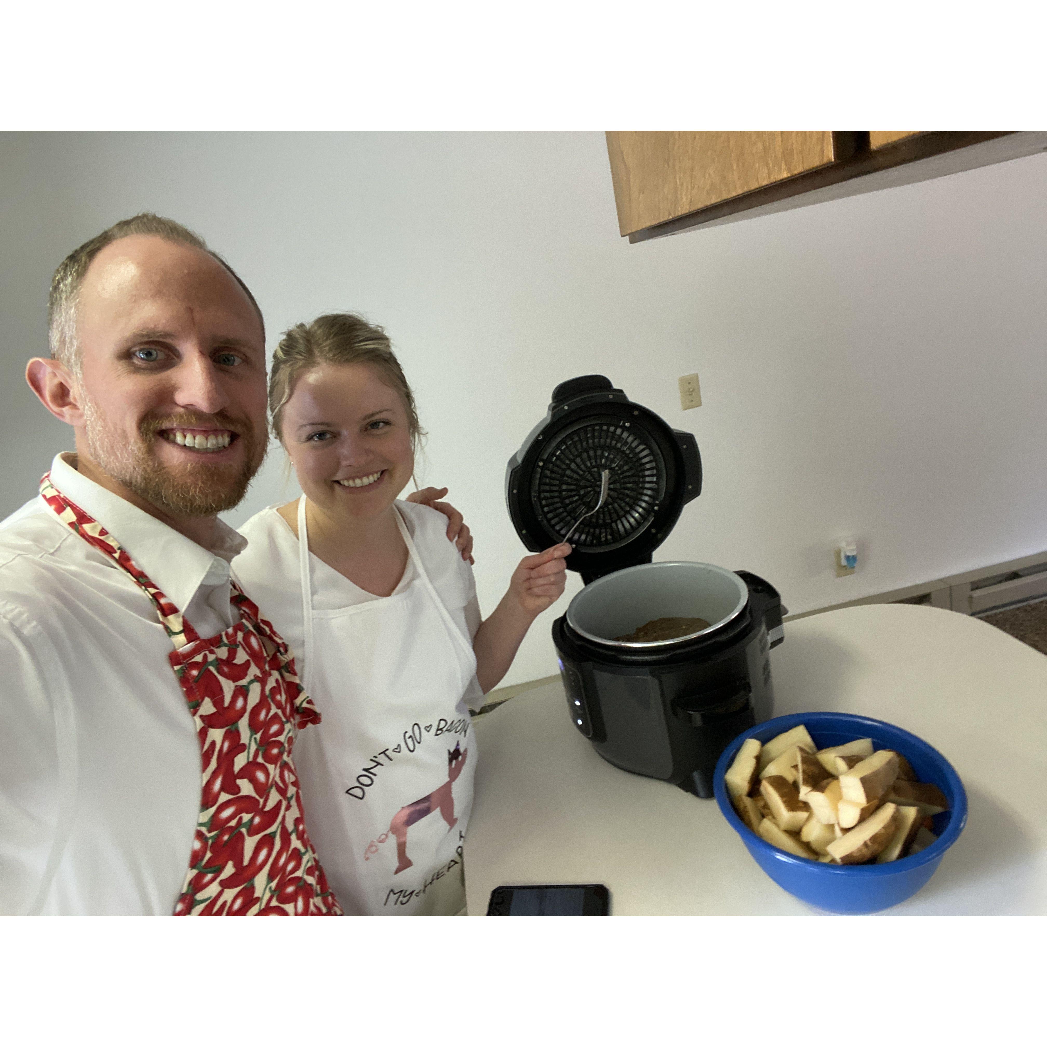 Cooking together for our parents