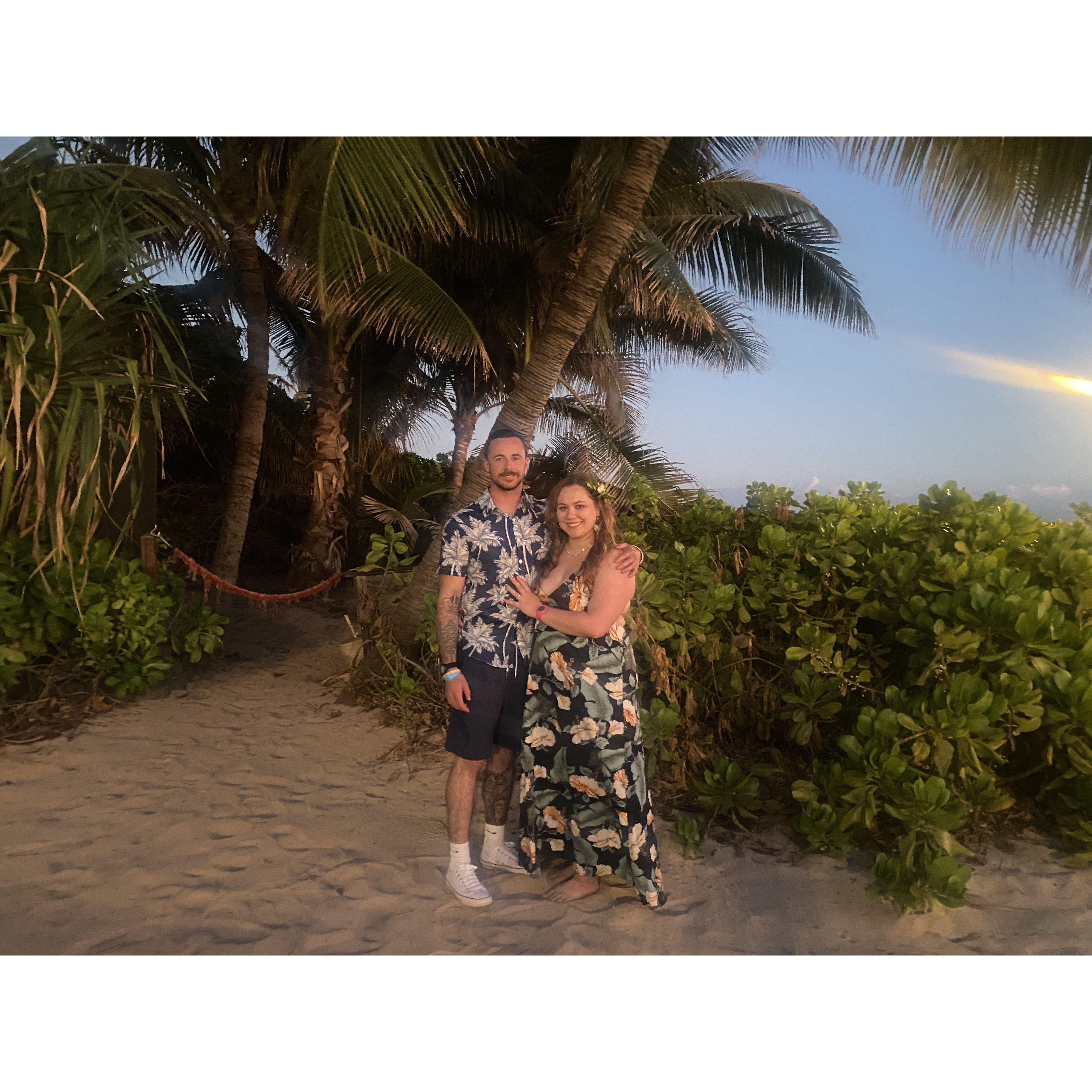 Luau on the beach in Hawaii