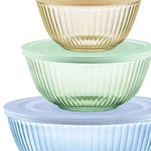 Pyrex® Colors Sculpted Tinted 6-piece Mixing Bowl Set