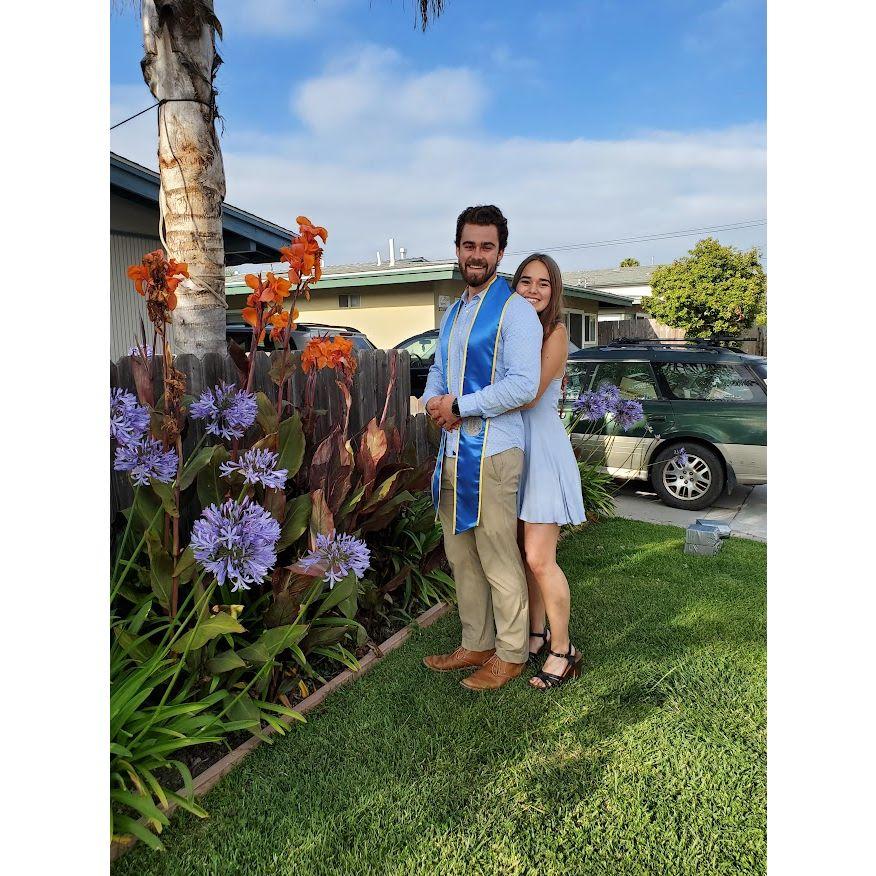 Cora and Dane at his UCSB graduation (2019)