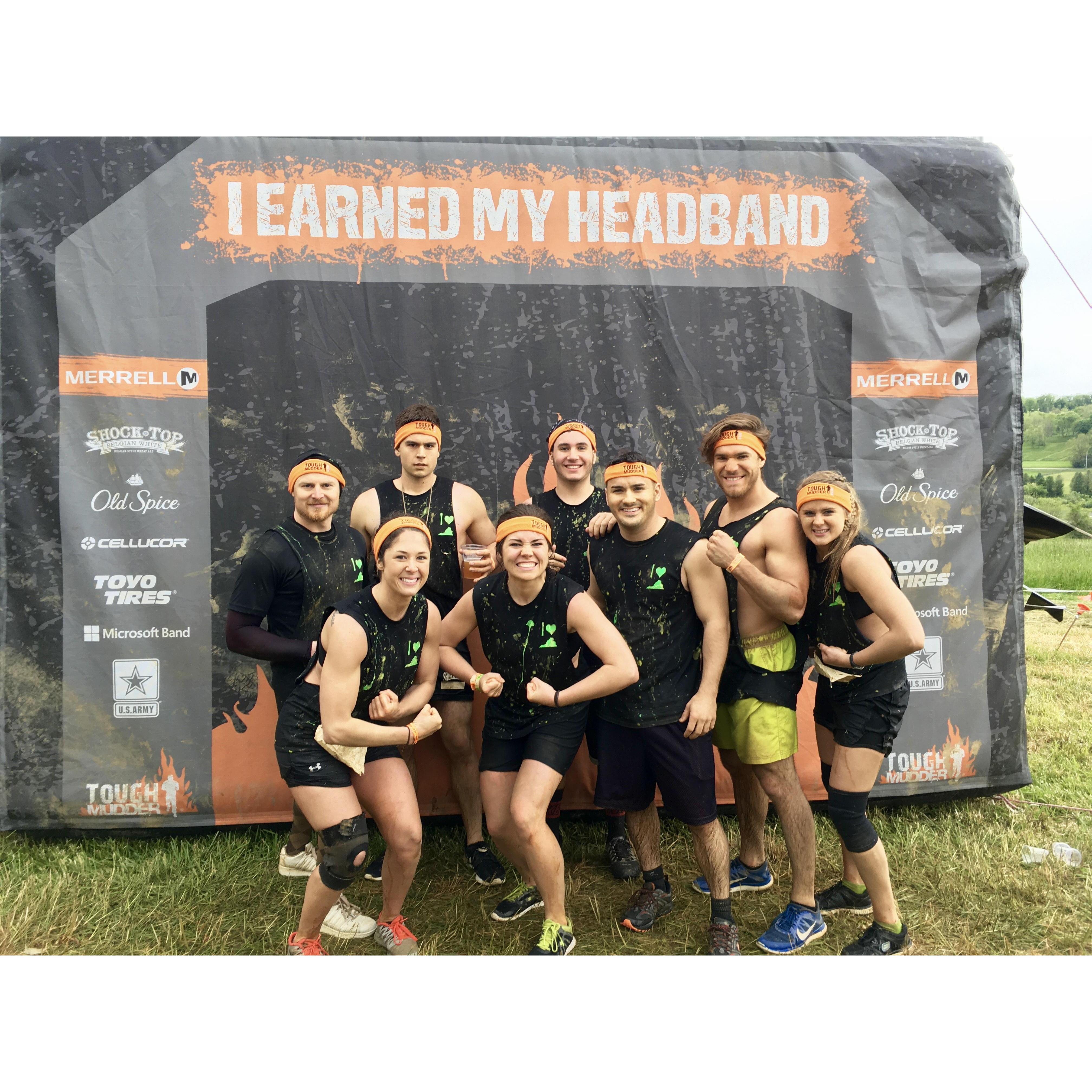 When we all did the TOUGH MUDDER.