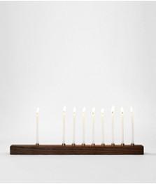 Heath Ceramics Walnut and Bronze Menorah