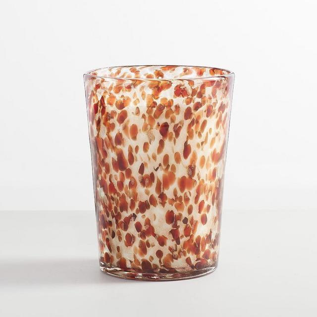 Speckled Glass Candle,Brown,Large,40.2oz