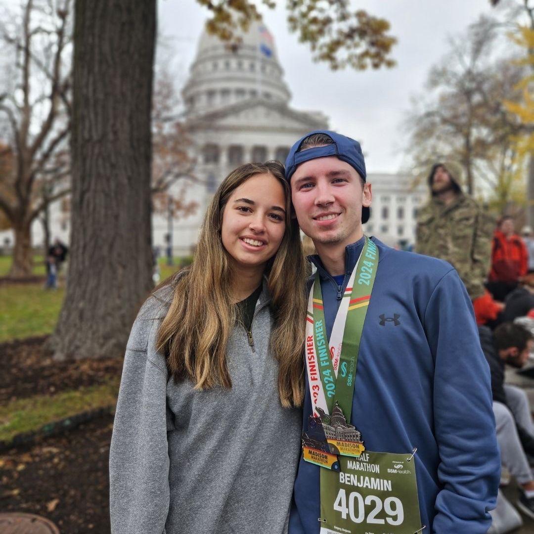 Ben's second year participating in the Madison Marathon! To this day, he has run 52.4 miles over 3 races.