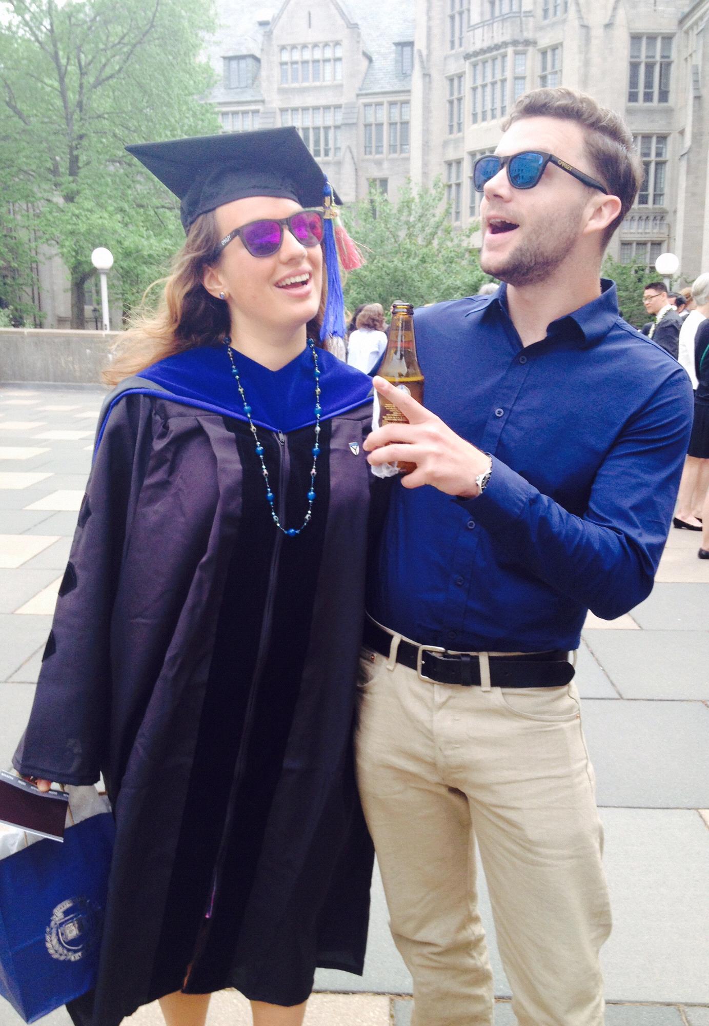 Spreading wisdom at Alyssa's PhD graduation