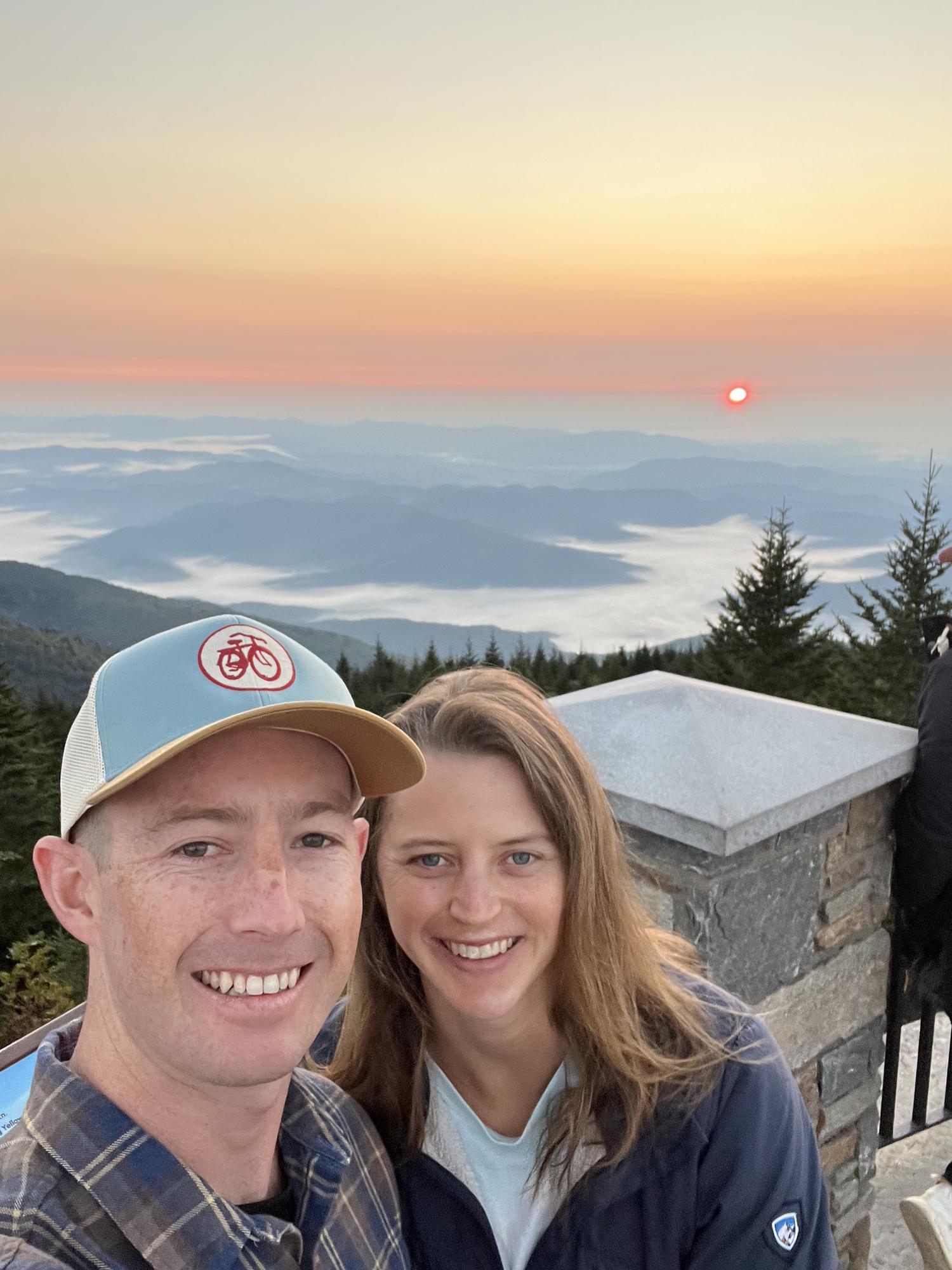 Sunrise atop Mount Mitchell, NC