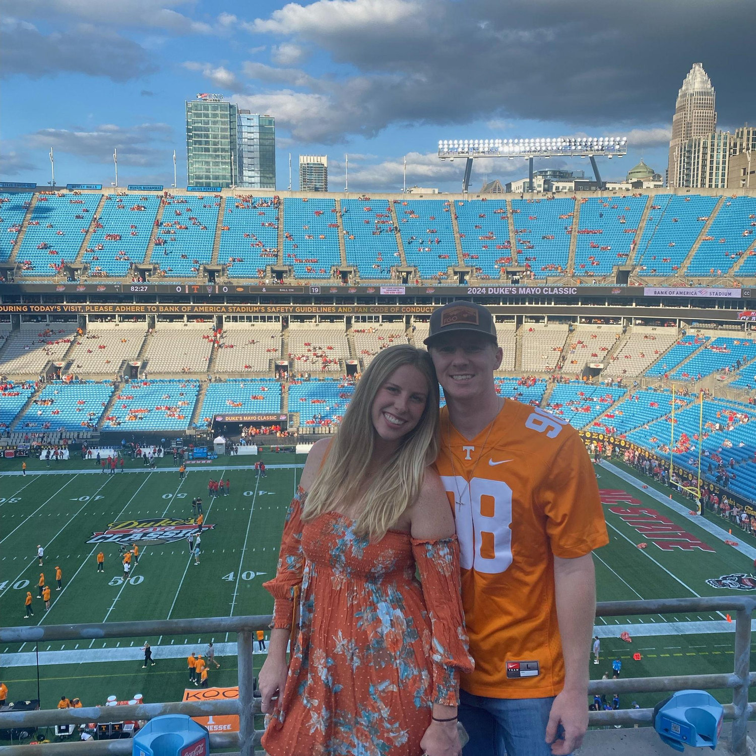 NC State vs Tennessee football game in Charlotte! Go Vols!