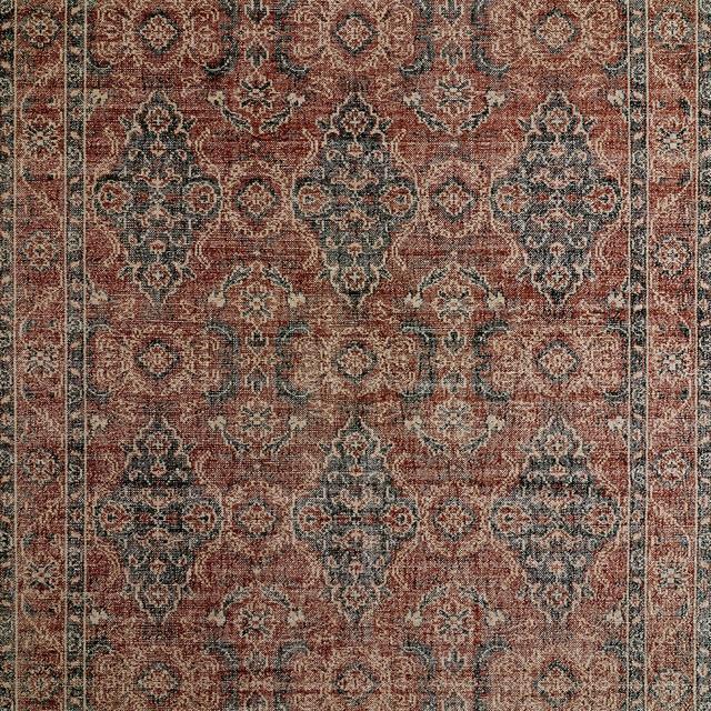 Amalfi Wool Traditional Rust Red Area Rug 8'x10'