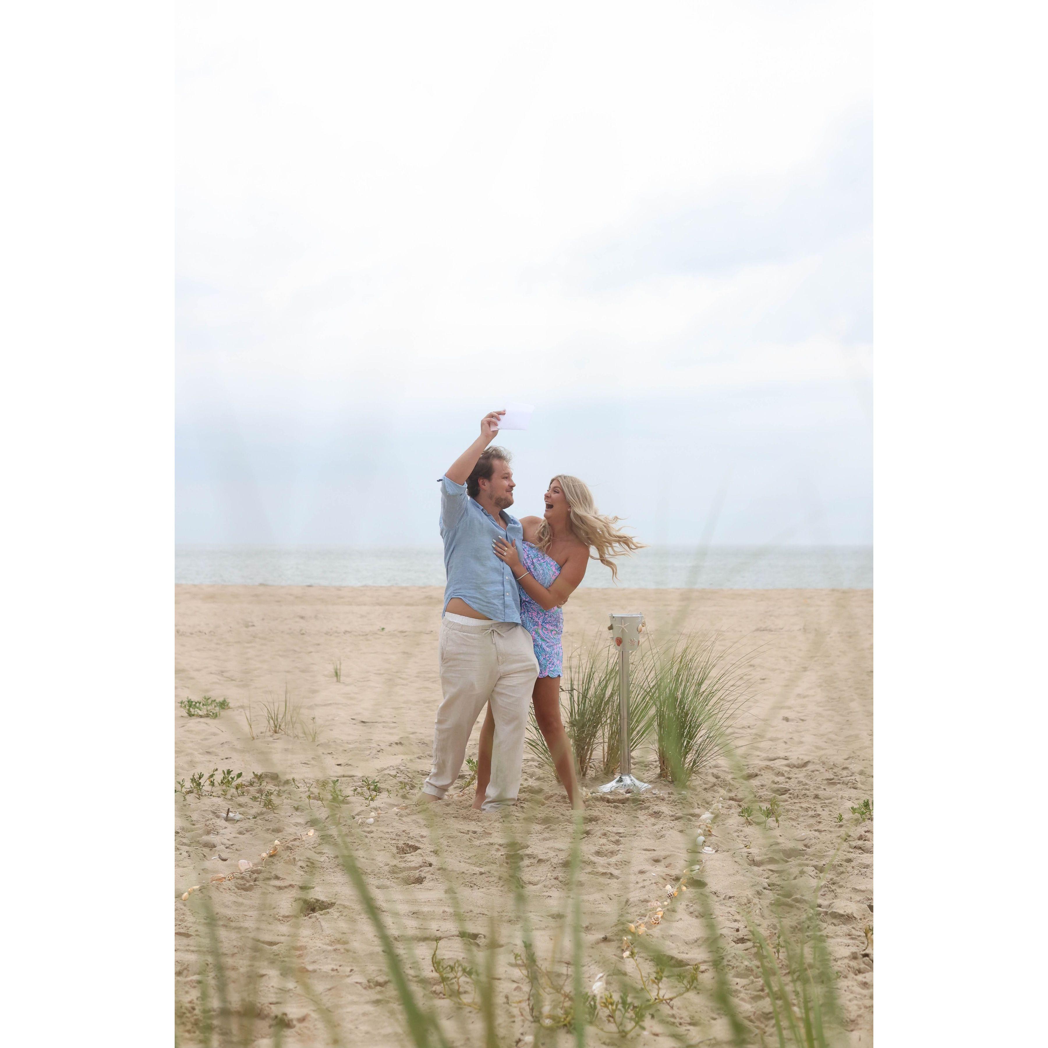 Right after saying "yes"!