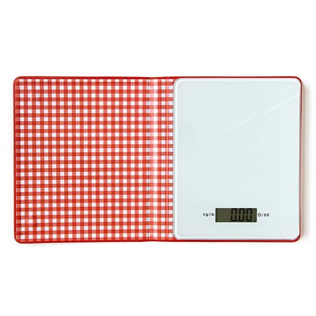 Suck UK Food Scale Cookbook | Kitchen Scale Inside a Recipe Book | Foodie Kitchen Accessories & Baking Supplies | Digital Scale / Weight Scale Book | Baking Gifts & Baking Accessories | Hidden Scales