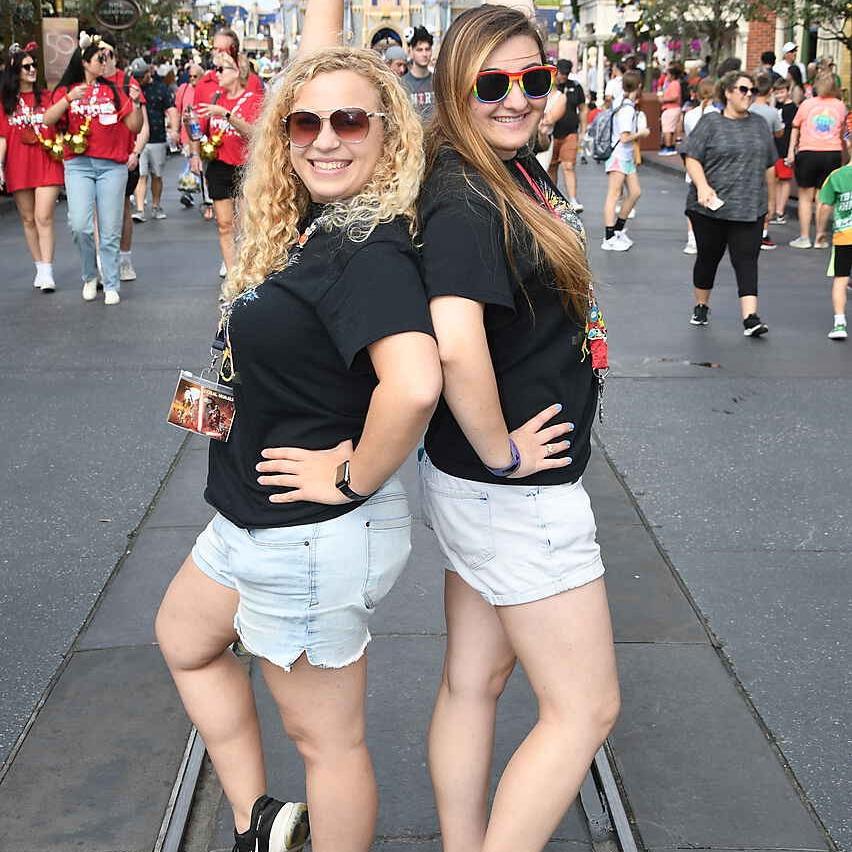 Magic kingdom castle photo op!