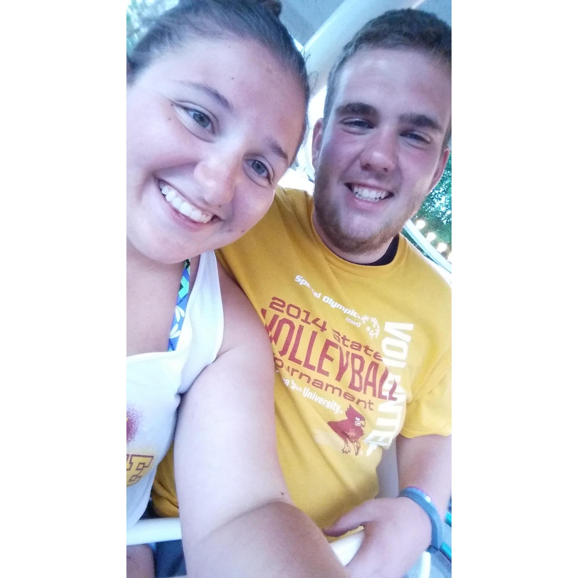 Our first trip to Adventureland together!