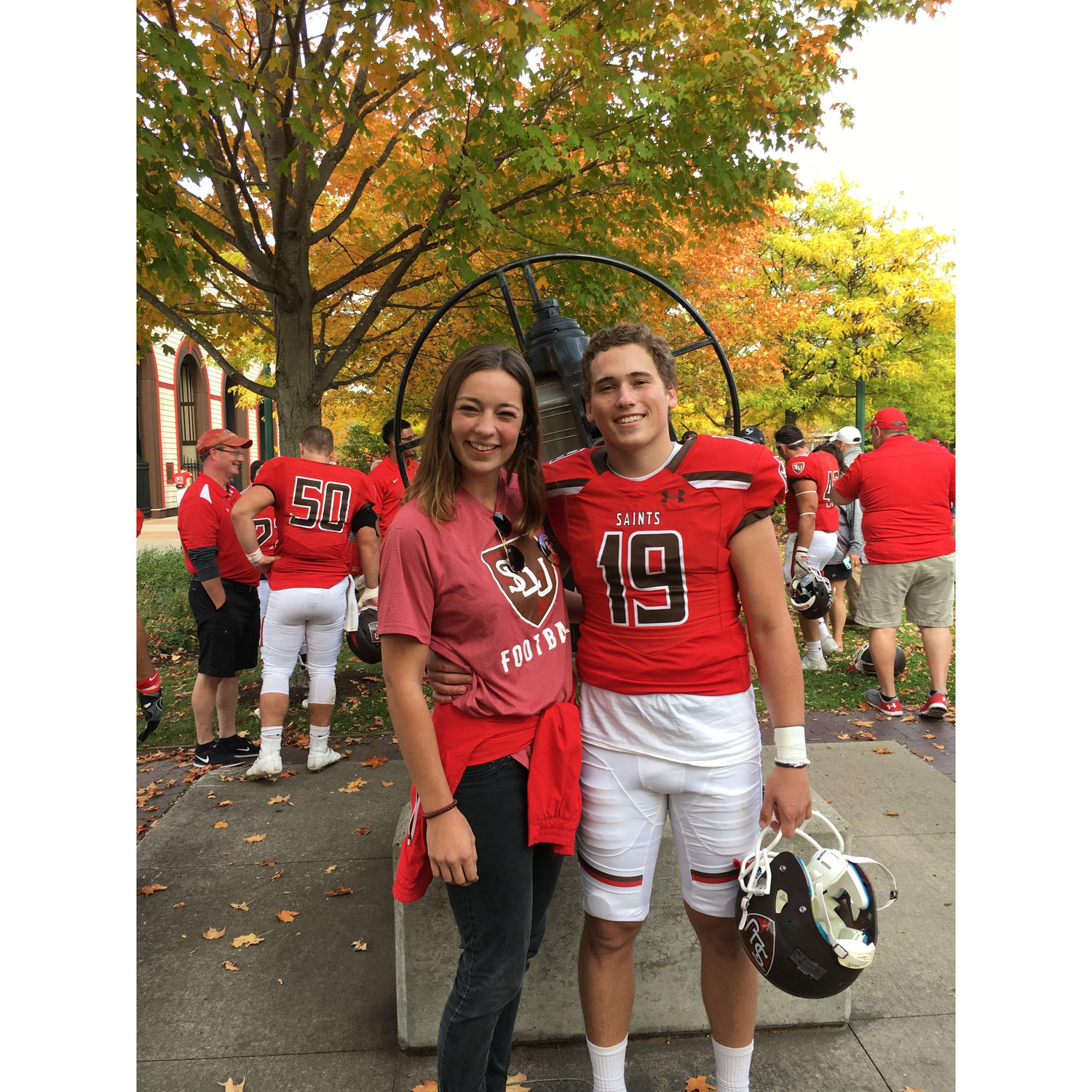 Watching a VIP St Lawrence University kicker