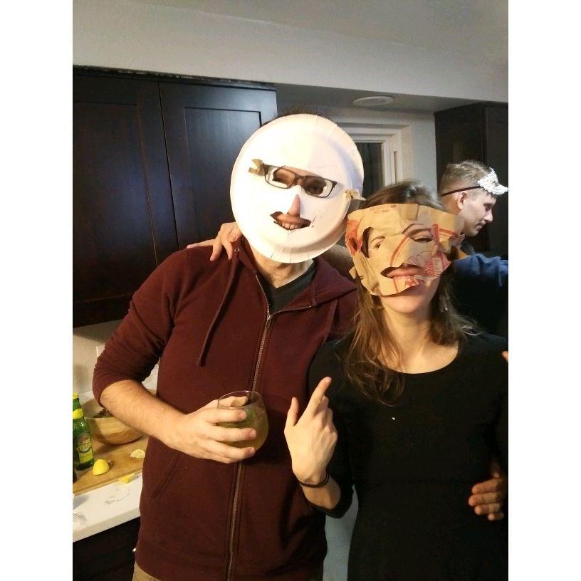 Homemade masks for a masquerade party